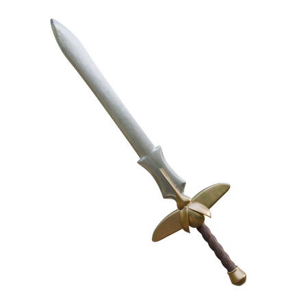 Espada con guarda de un escarabajo hércules.